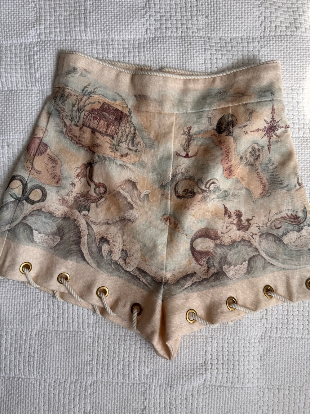 Zimmermann Rebellion Rope Shorts, 0, NWT